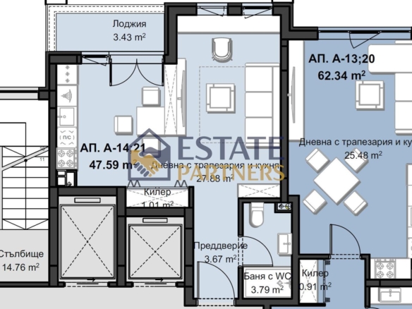 Едностаен апартамент в луксозния комплекс Star Residence – етап Fenyx - 0