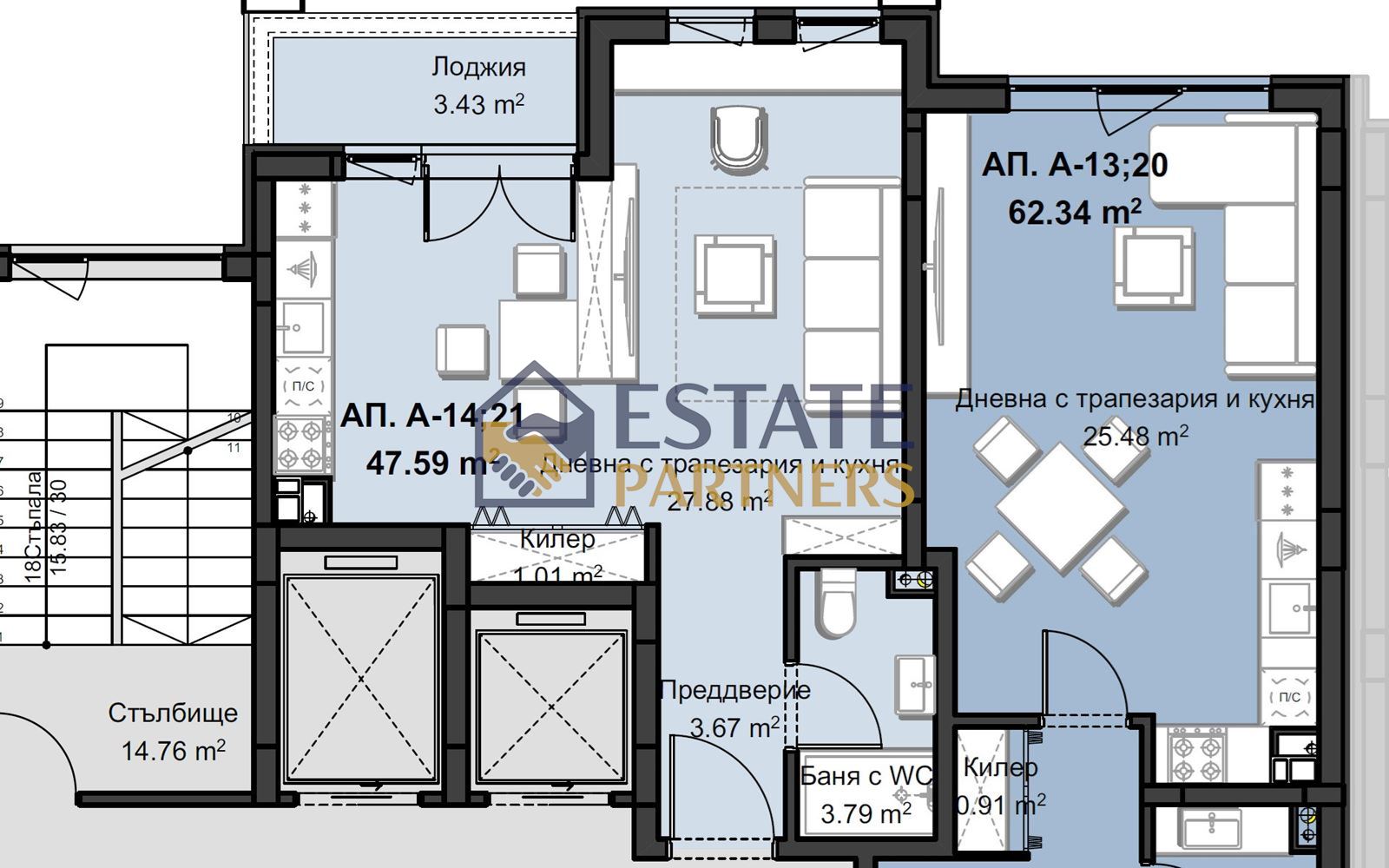 Едностаен апартамент в луксозния комплекс Star Residence – етап Fenyx - 0